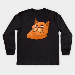 fat cat Kids Long Sleeve T-Shirt